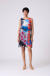 Isla Fringe Dress - Abstract Print